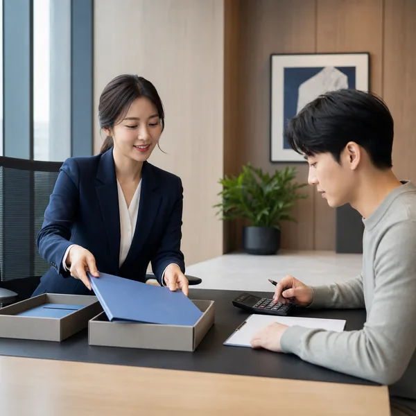 ISA 계좌를 해지하지 않고 다른 금융회사로 이전하는 절차를 상담받는 모습
